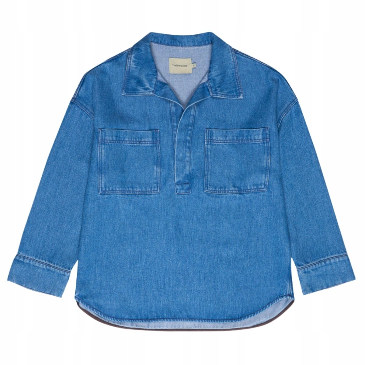 Džínová košile Micenas Woman Mid Blue Denim S Modrá The New Society