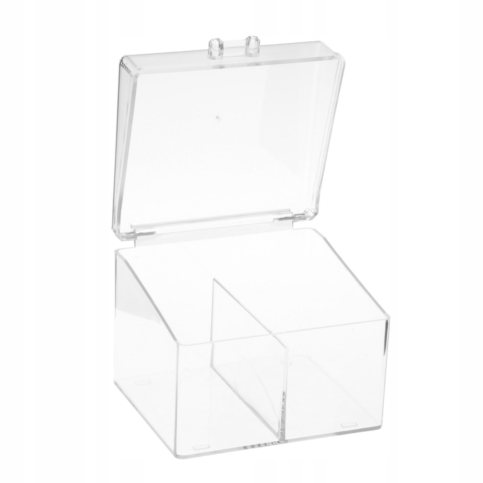 Cotton Pad Storage Box Organizer 2 Compartments Marka inna marka