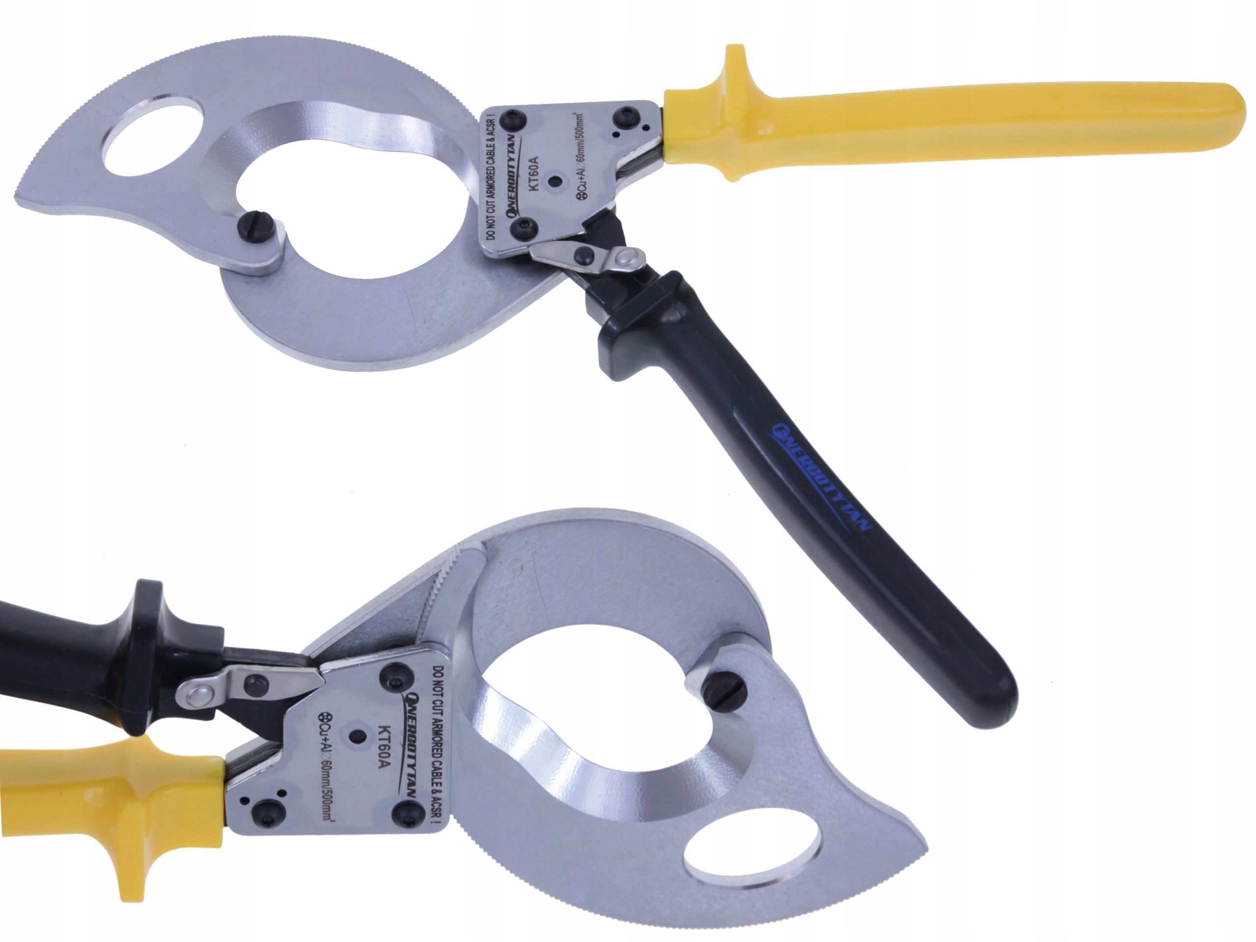 Ráčnové nůžky na kabely 500 mm2 Energotytan KT60 Nůžky Na Kabely Prof