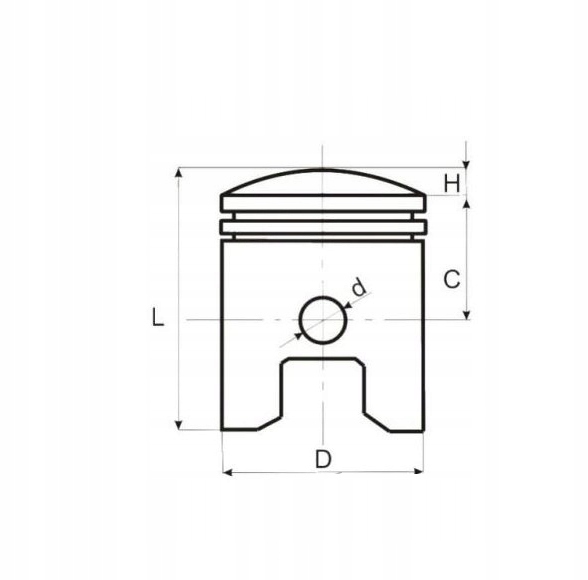 TŁOK KPL 4T 39MM SKUTER MOTOROWER Producent Romet OE