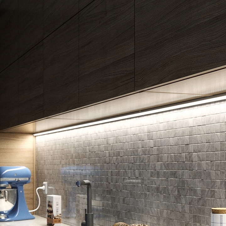 Profil LED aluminiowy do taśm narożny 2m + klosz + zaślepki + uchwyty Marka SuperLED