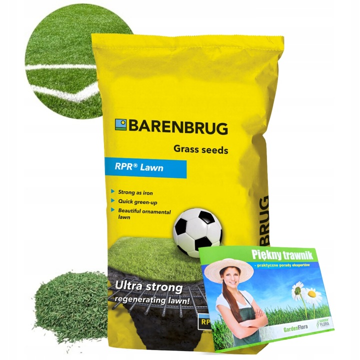 Trawa SPORT nasiona TRAWY odporna DEPTANIE samozageszczajaca RPR LAWN 20kg