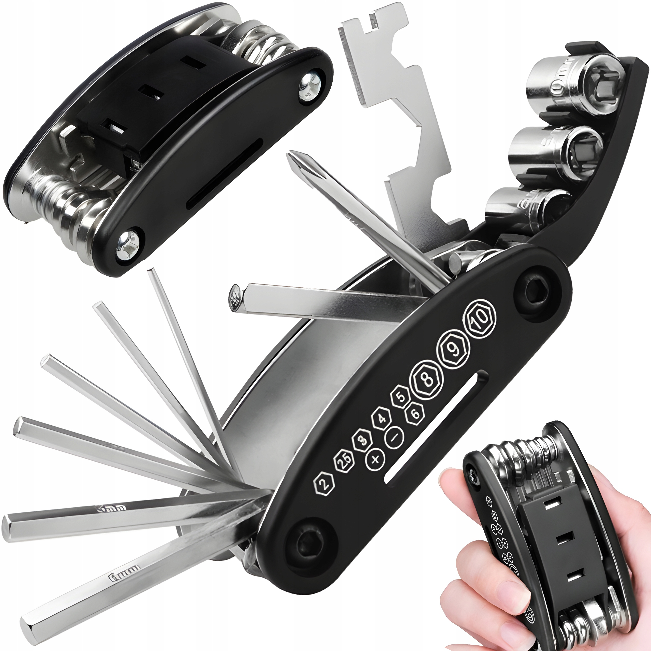 

Zestaw Kluczy Rowerowych Roweru Imbus Klucz 16w1