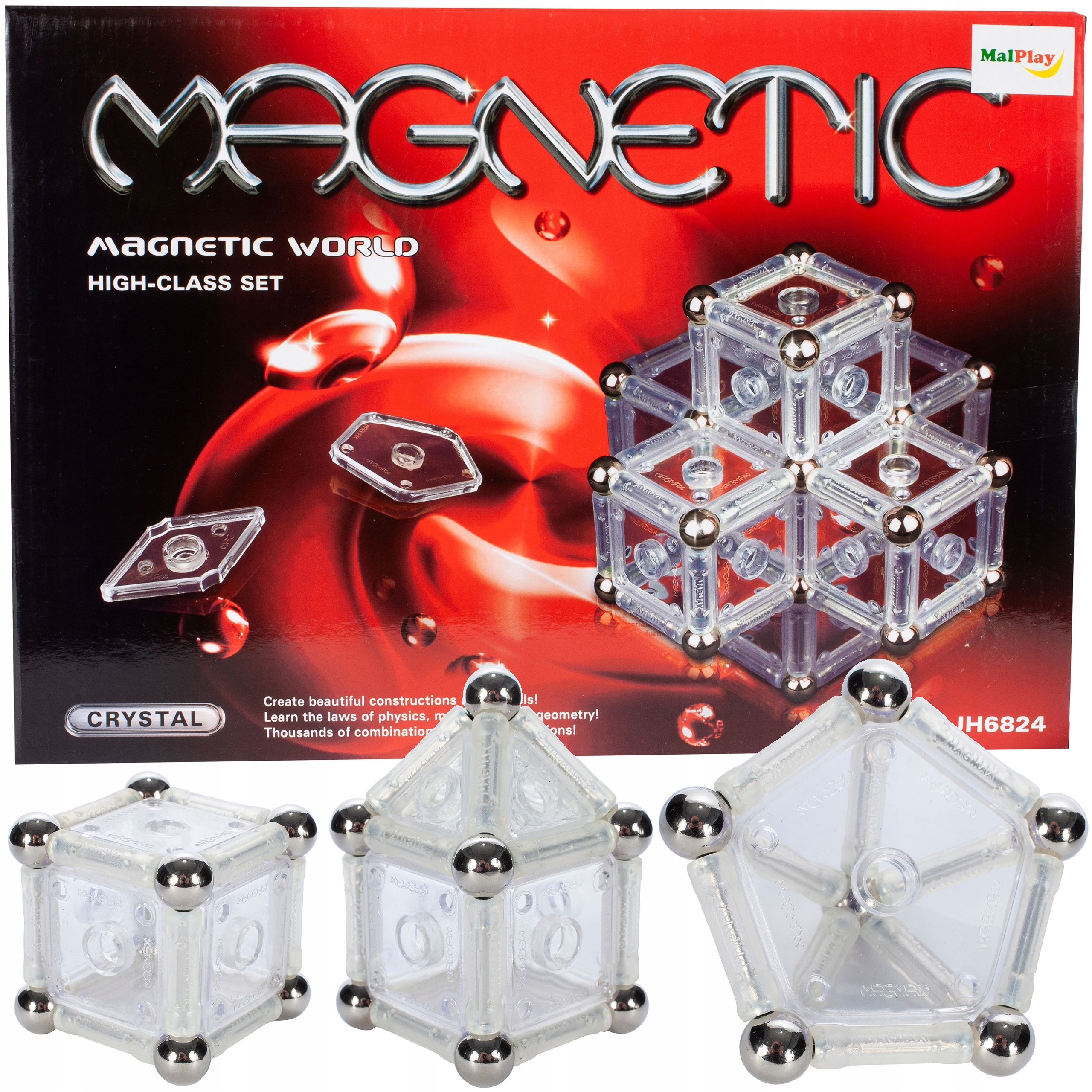 

Klocki Magnetyczne Układanka Magnetic Crystal 84EL