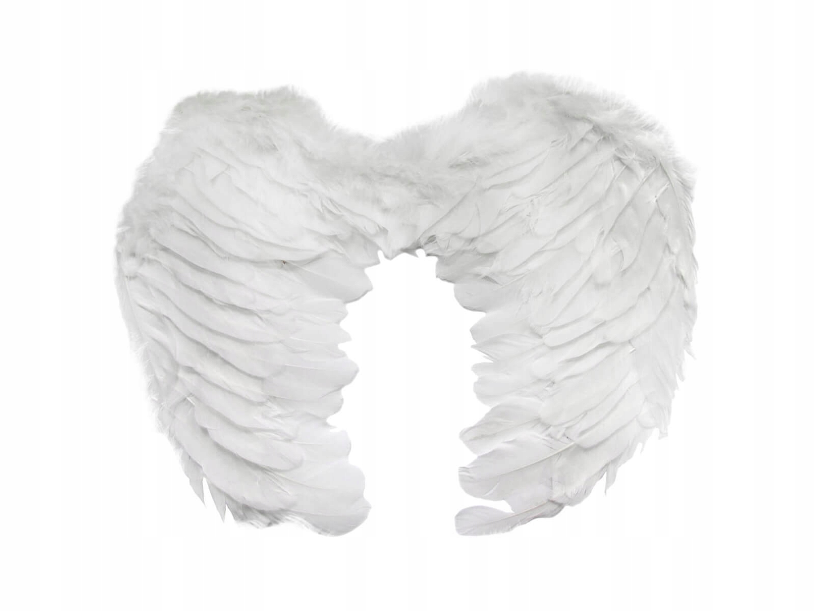 Białe Skrzydła Anioła z Naturalnych Piór 48x28cm dodatek do stroju Jasełka