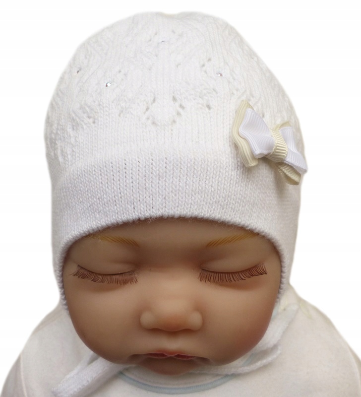 

Ciepła czapka na podszewce Noworodek jesień 36-38