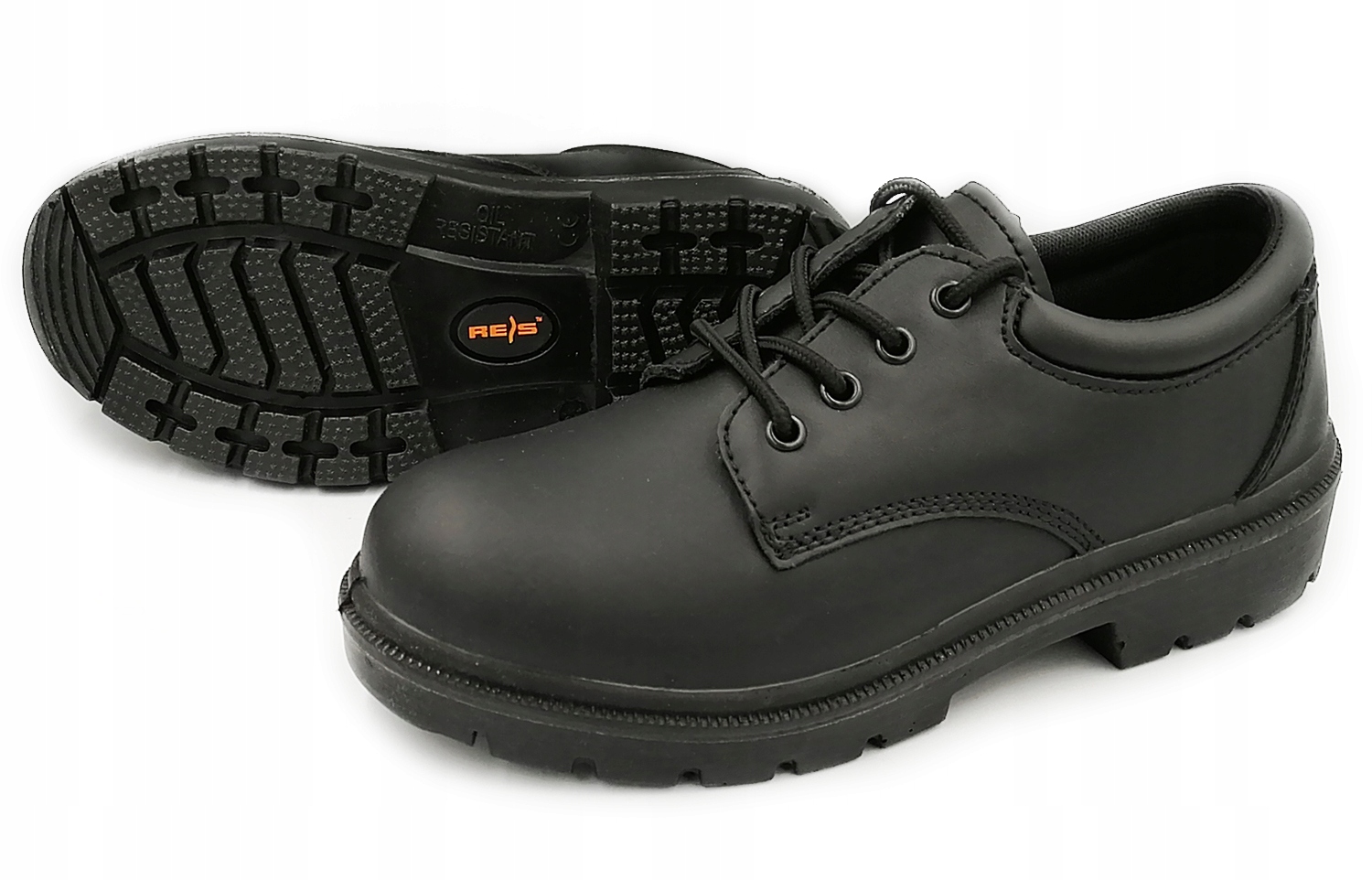 BUTY MĘSKIE SKÓRZANE CZARNE SKÓRA BYDLĘCA ROZM.41 Model BRINDREIS B