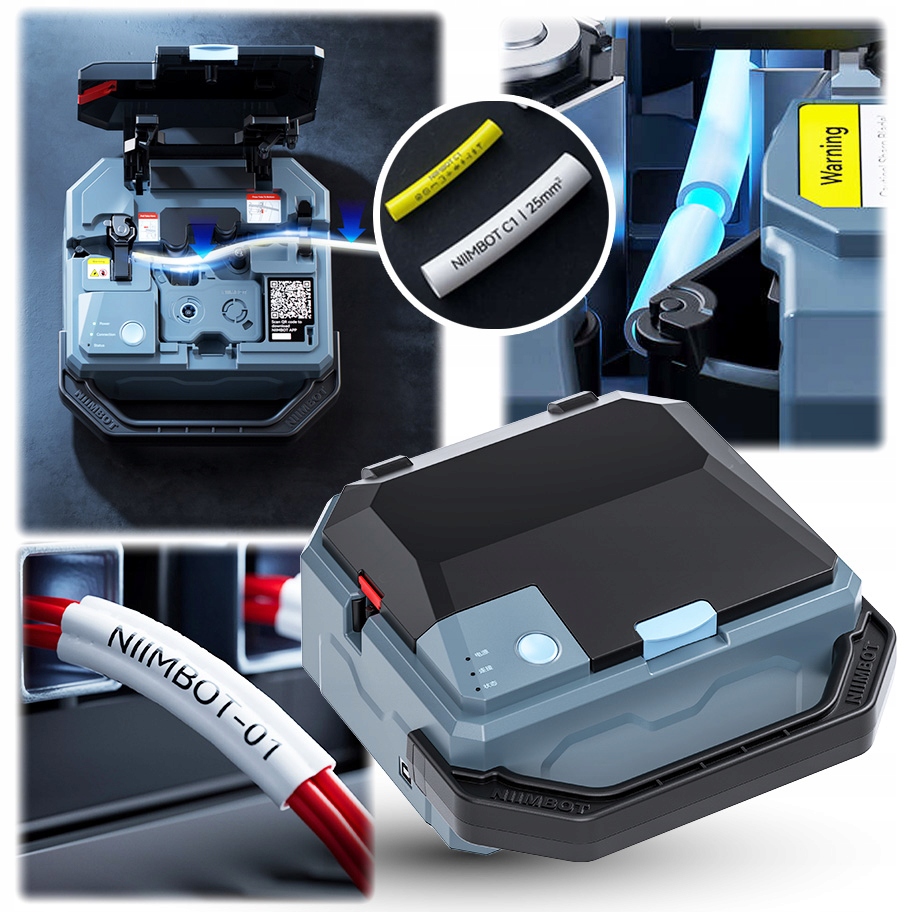 Drukarka do kabli przewodów Niimbot C1 etykiet rur termokurczliwych 300dpi