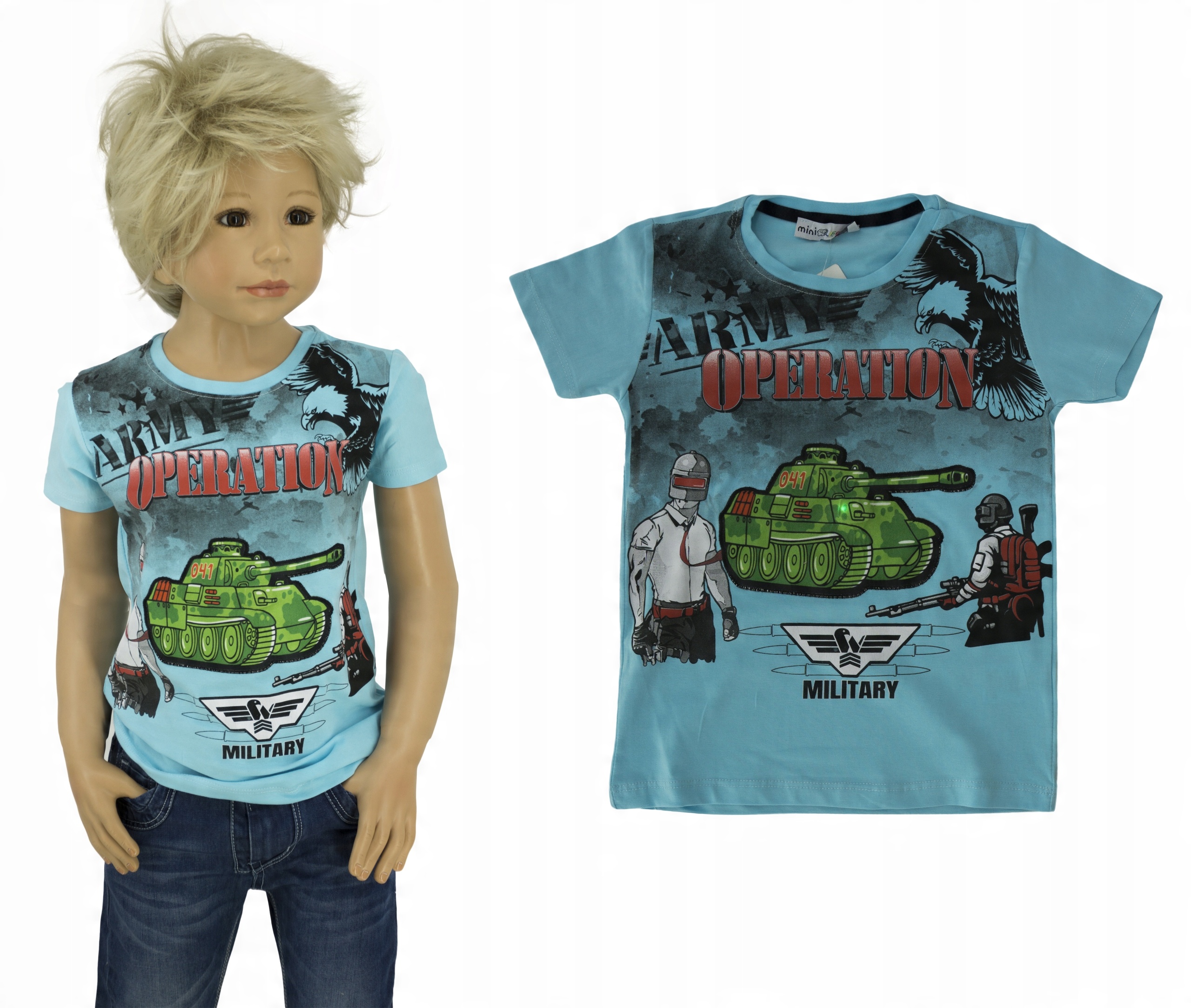 

T-shirt koszulka migające światło 0345 rozmiar 116