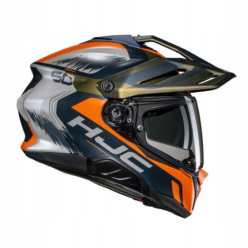 Integrálna Motocyklová Prilba Hjc Rpha 60 Quid Green/orange/sand XL