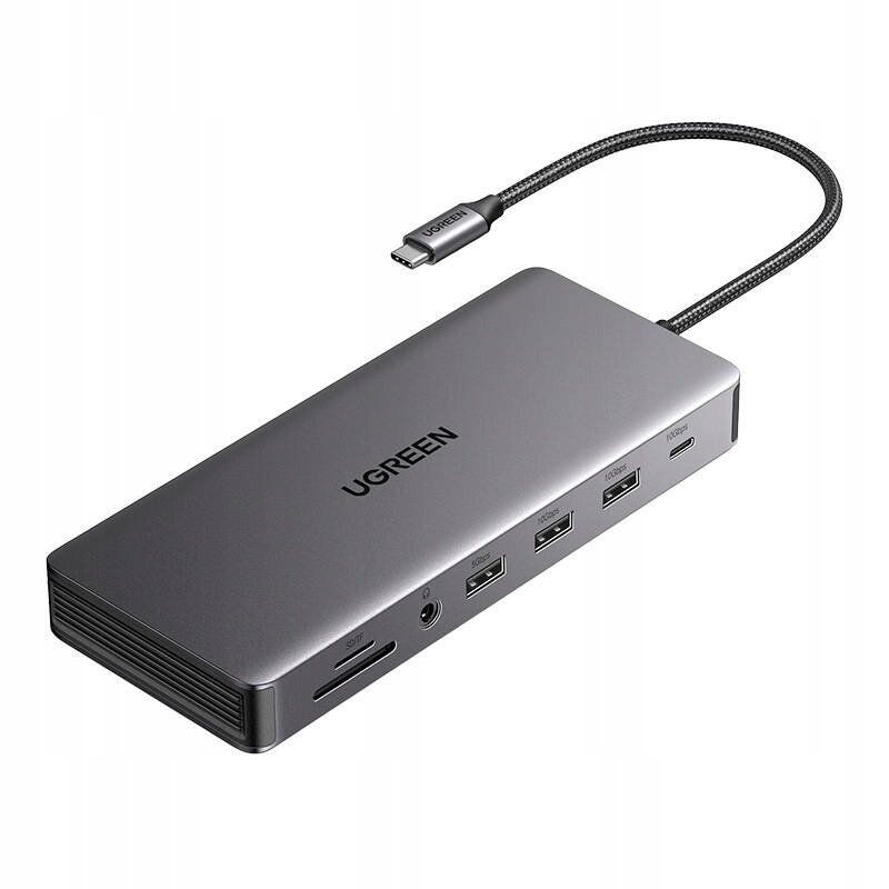 Usb-c Hub 11V1 Hdmi RJ45 Sd Tf Aux Pro Notebook A Tablet