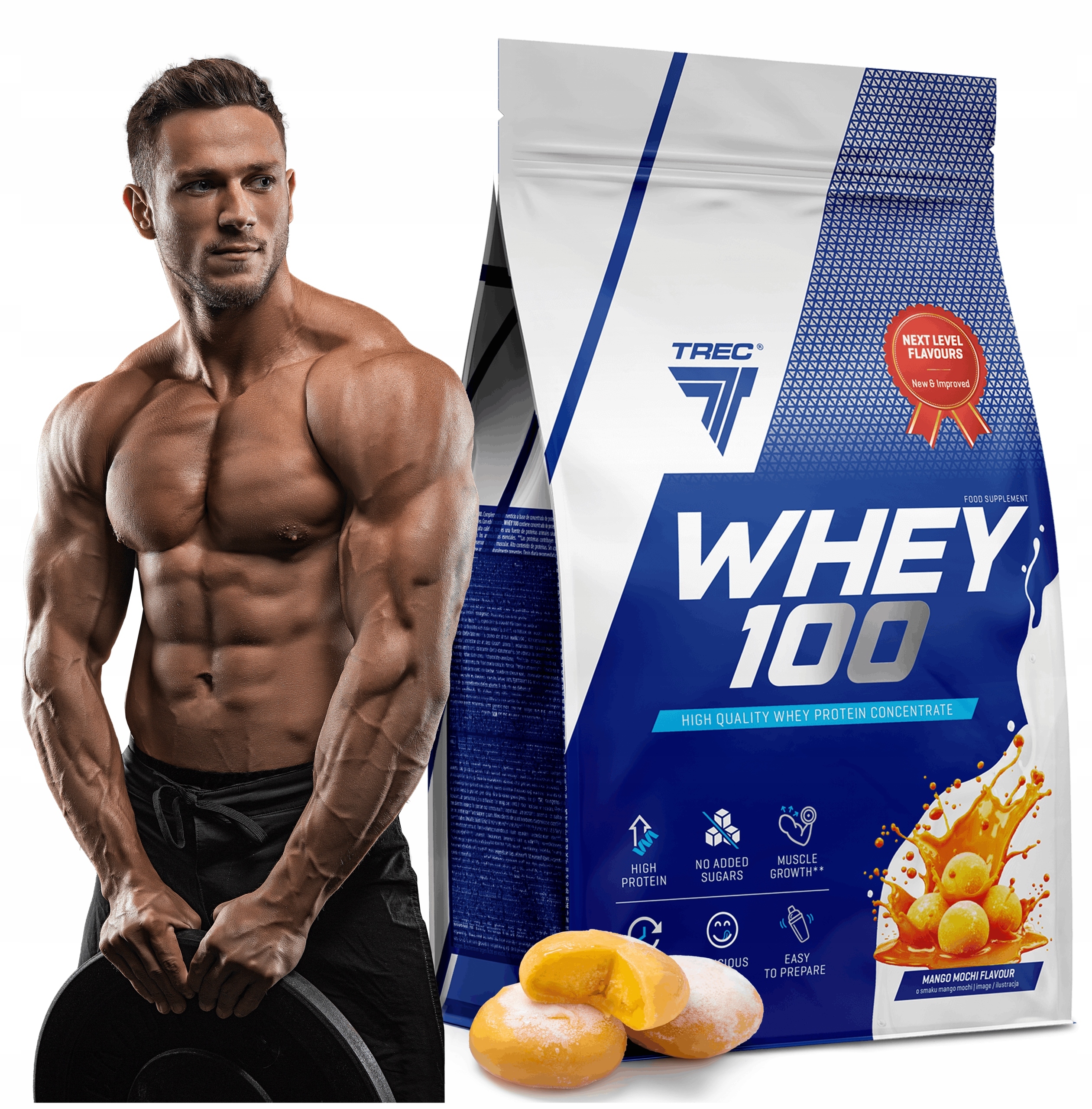 Vynikající Protein Wpc Trec Whey 100 900 g Bílkoviny Na Hmotu Svaly Pro Trénink