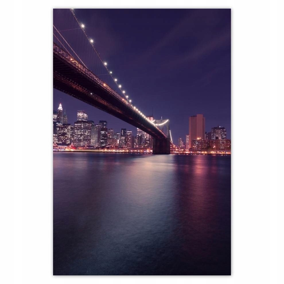 

Plakat 62x93 Most nocą Usa Nowy York