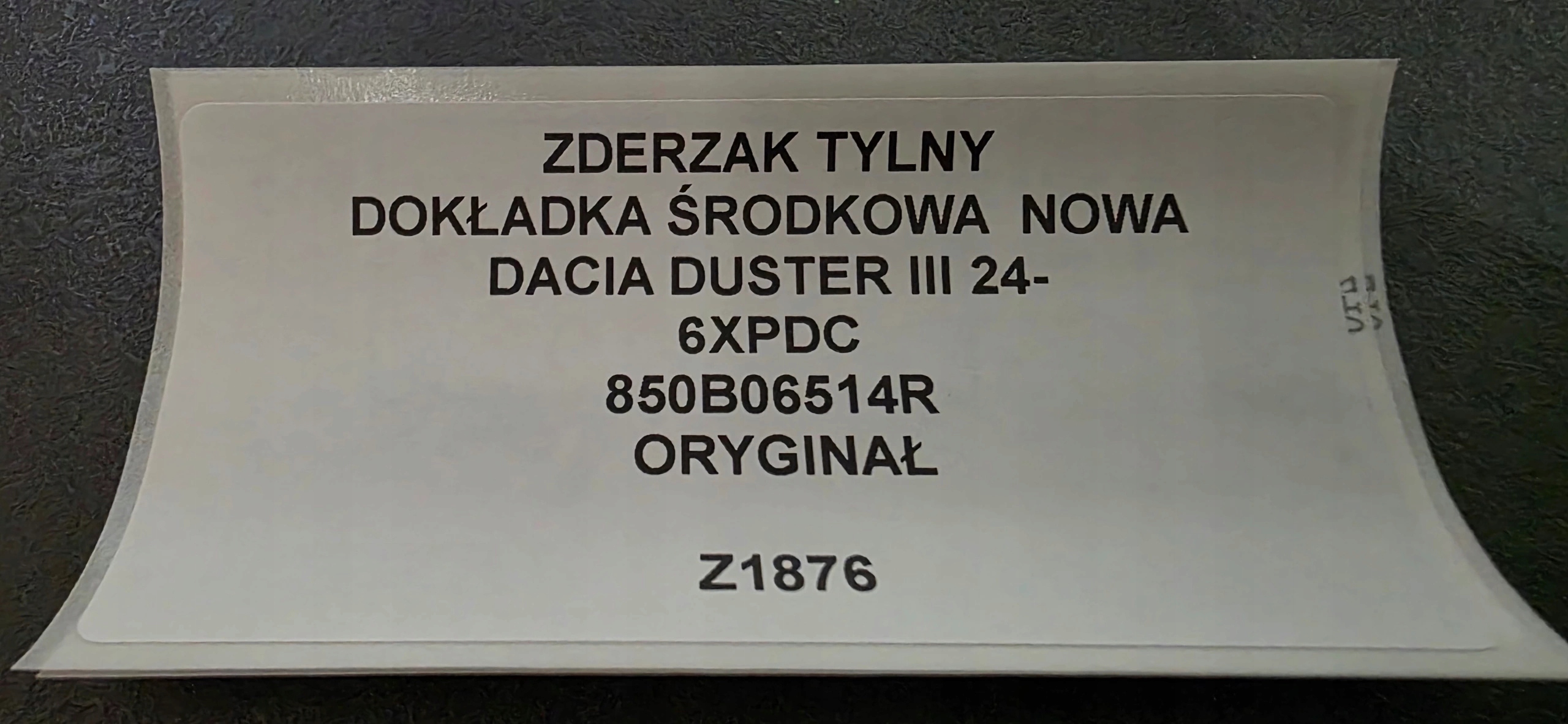 bumper rear DACIA DUSTER III 24- 6XPDC original 850B06514R