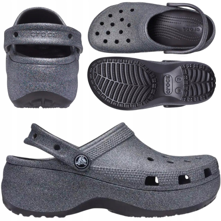 CROCS DAMSKIE CHODAKI PIANKOWE KLAPKI LEKKIE BUTY NA PLATFORMIE r. 36/37