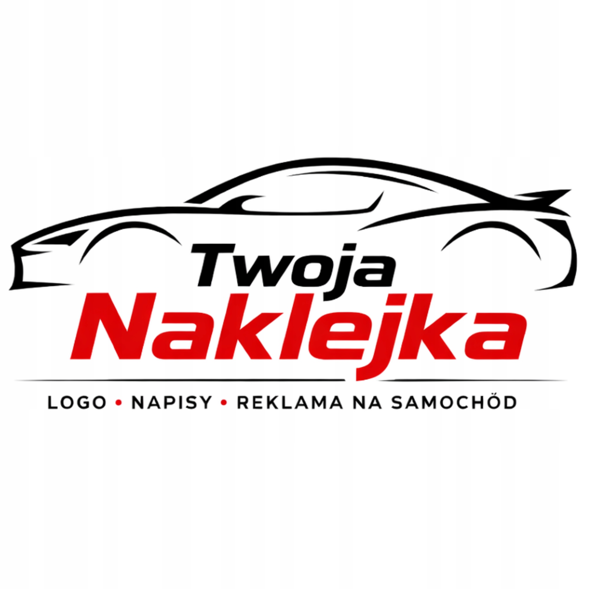 Naklejka Reklama Samochód Twój Napis personalizowana Logo Firma Auto 100cm
