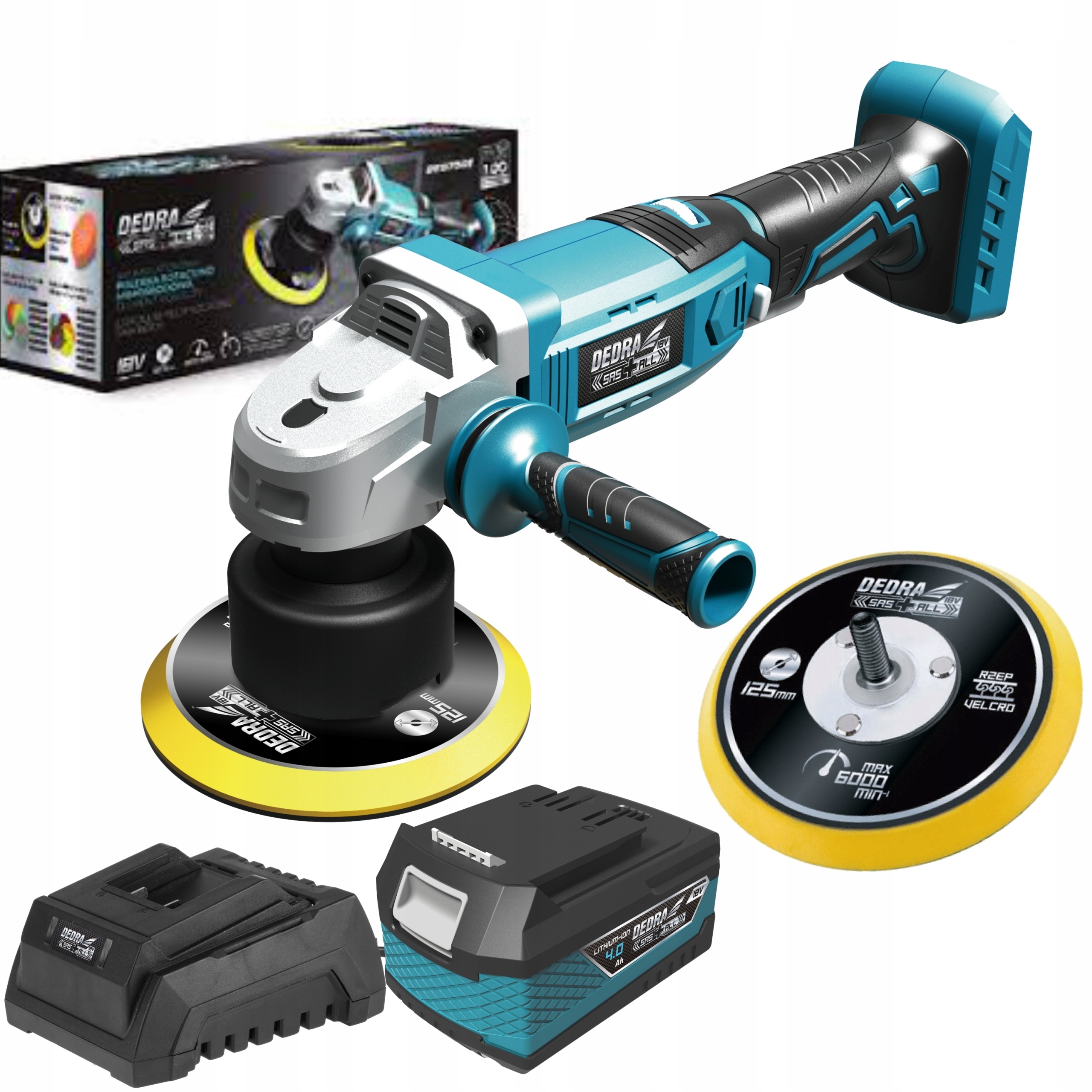 DEDRA POLERKA DED7085 SZLIFIERKA REGULACJA 18V 4Ah