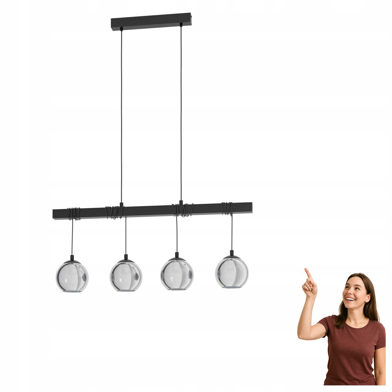 Závěsná lampa Argallo 39761 Eglo