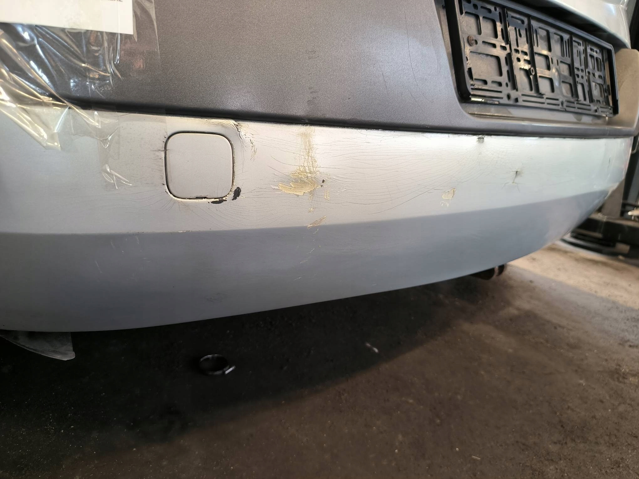 bumper rear part MV632 SREBRNY RENAULT MEGANE II 5D