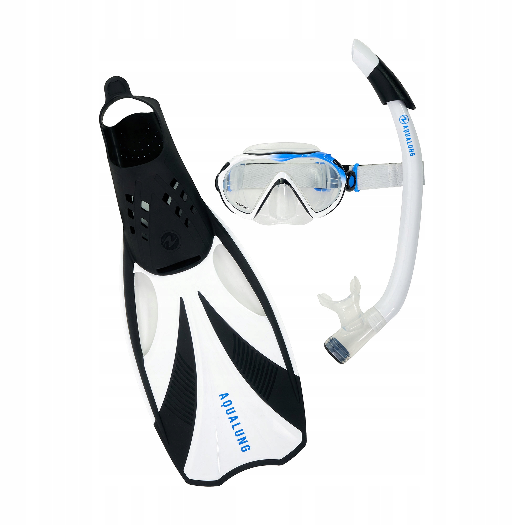 Zestaw do snorkelingu Aqualung czarno-białe M