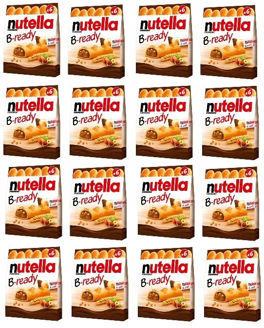 Levně 16x 132g Nutella b-ready Oplatek 6 kusů v kartonu
