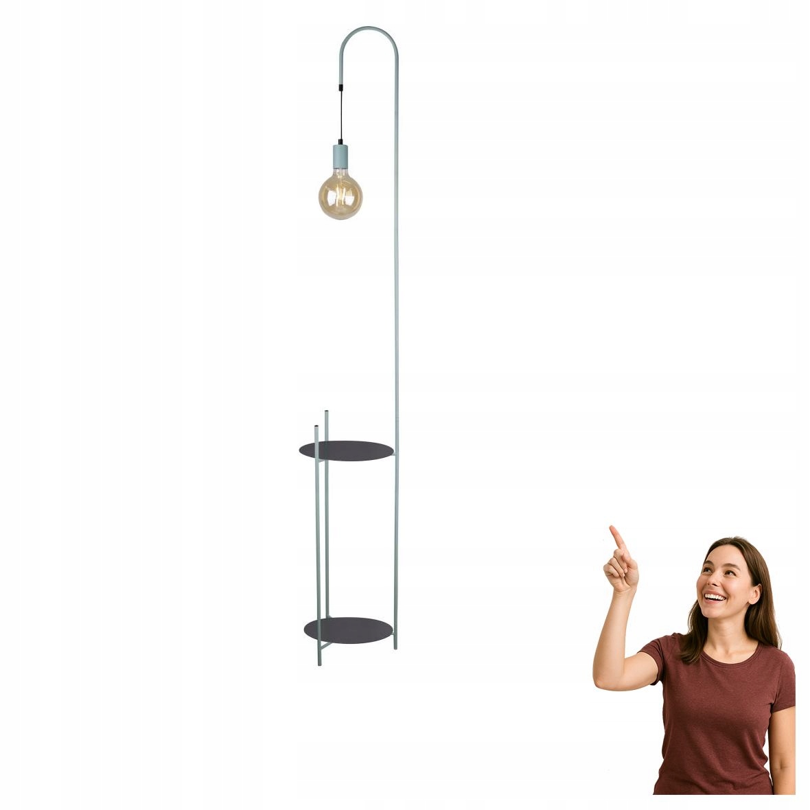 Podlahová lampa s poličkou Walk 51-00033 Candellux