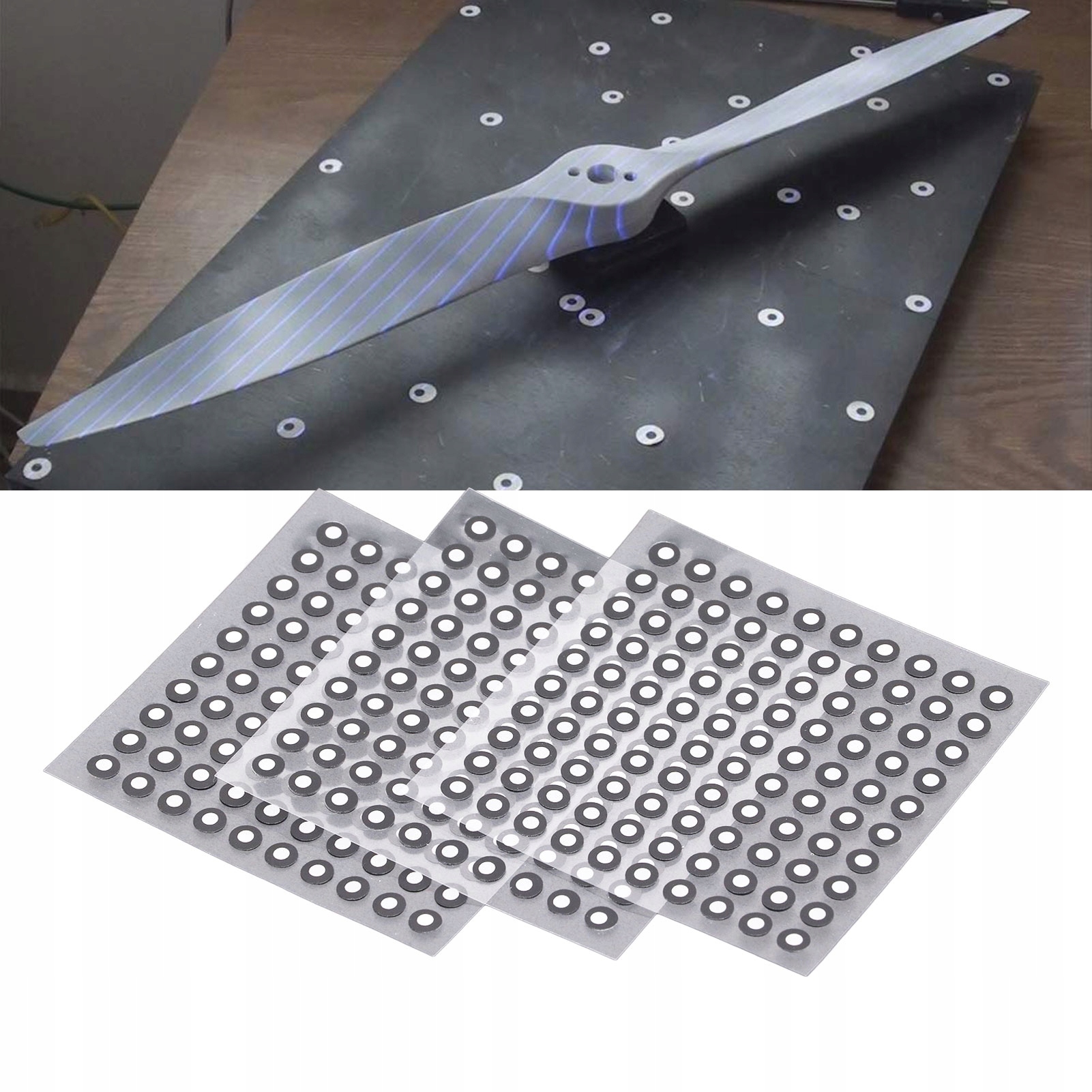 3 ARKUSZE ODBLASKOWYCH NAKLEJEK 300 SZT Model 1019230055511