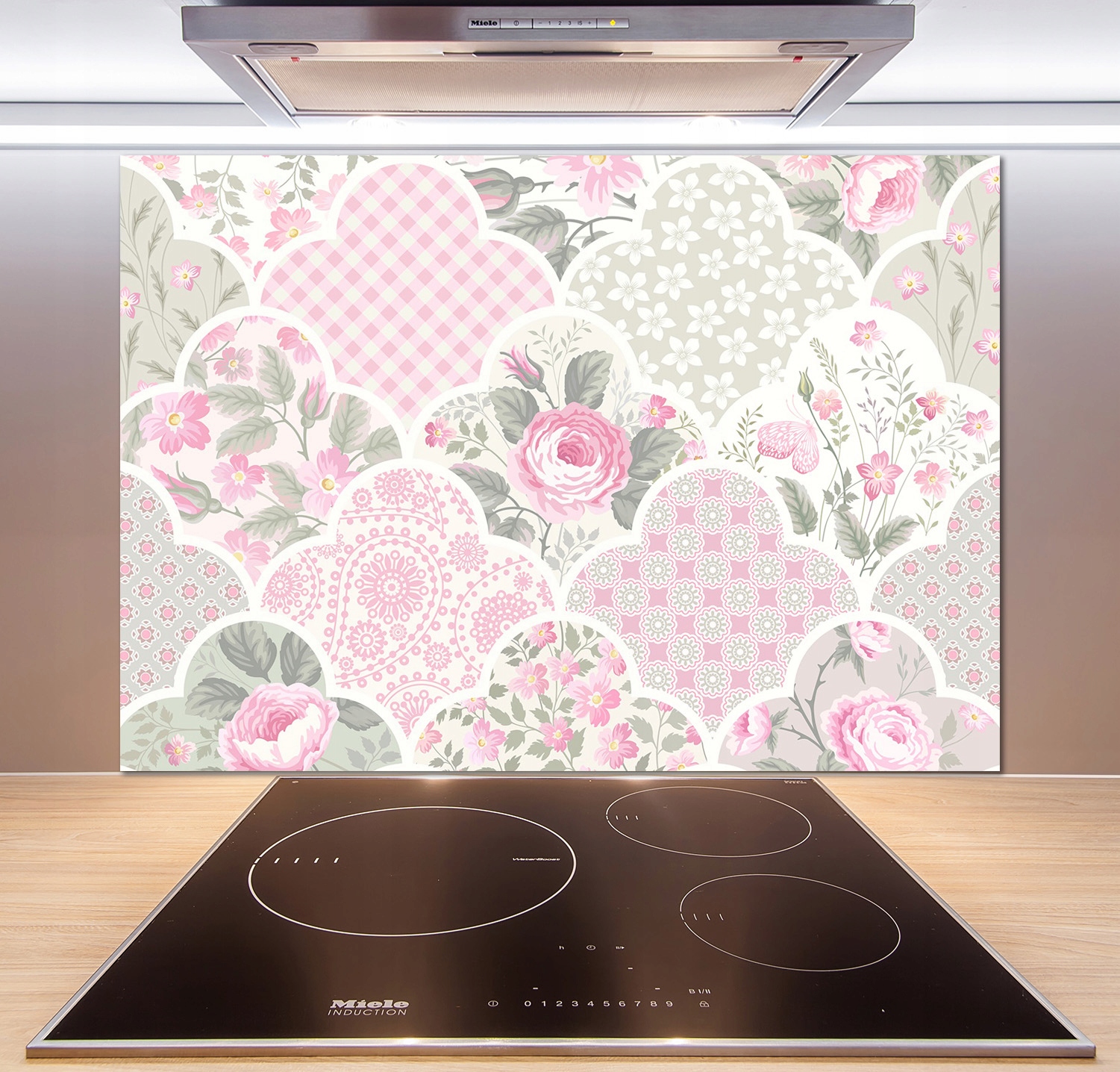 

Panel do kuchni Róże i ornamenty 100x70 cm + Klej