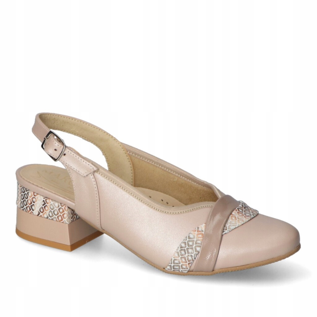 Dámské sandály Margerita Béžové kožené 38