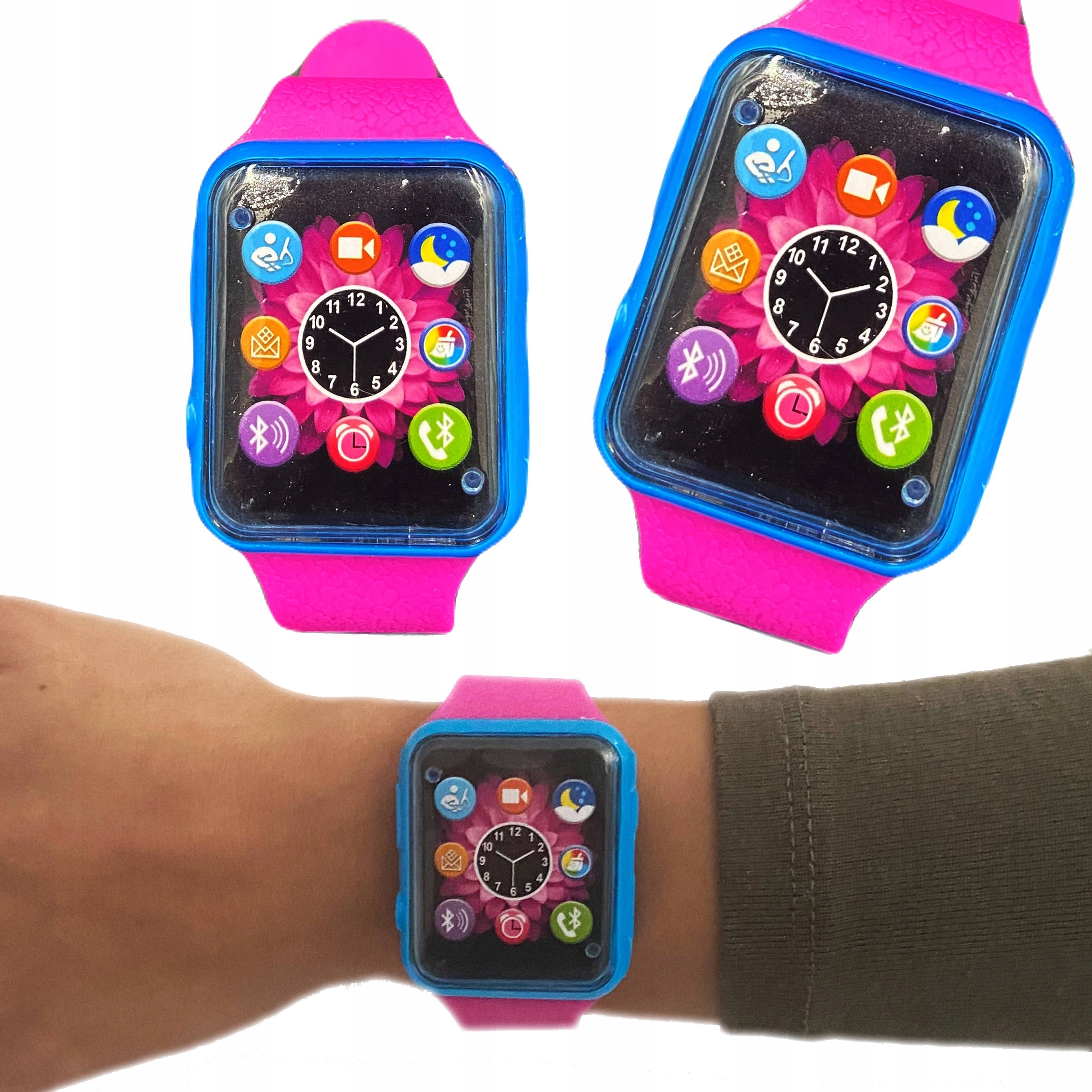 ZABAWKOWY SMARTWATCH DLA DZIECI ZEGAREK KOLOROWY IMITACJA ZABAWKA