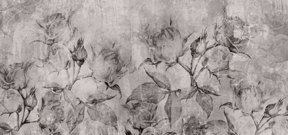 FOTOTAPETA MAGICZNY LAS DRZEWA MALOWANE