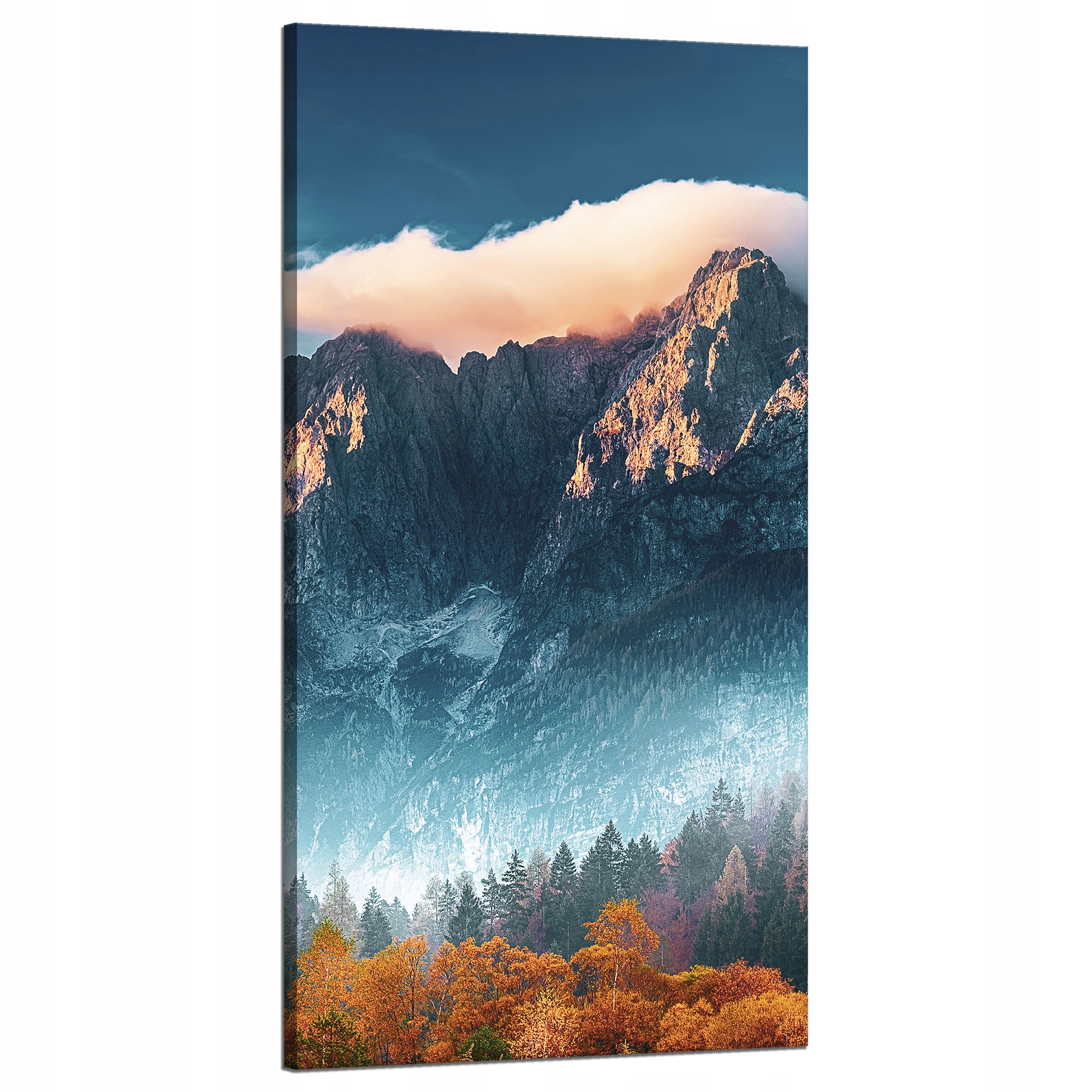 Obraz na plátně Hory Nebe Les Příroda 60x120 cm Ideální jako dárek