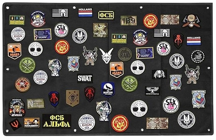 Vojenská Tabule Podložka Na Nášivky Na Suchý Zip Organizér Na Stěnu Velký
