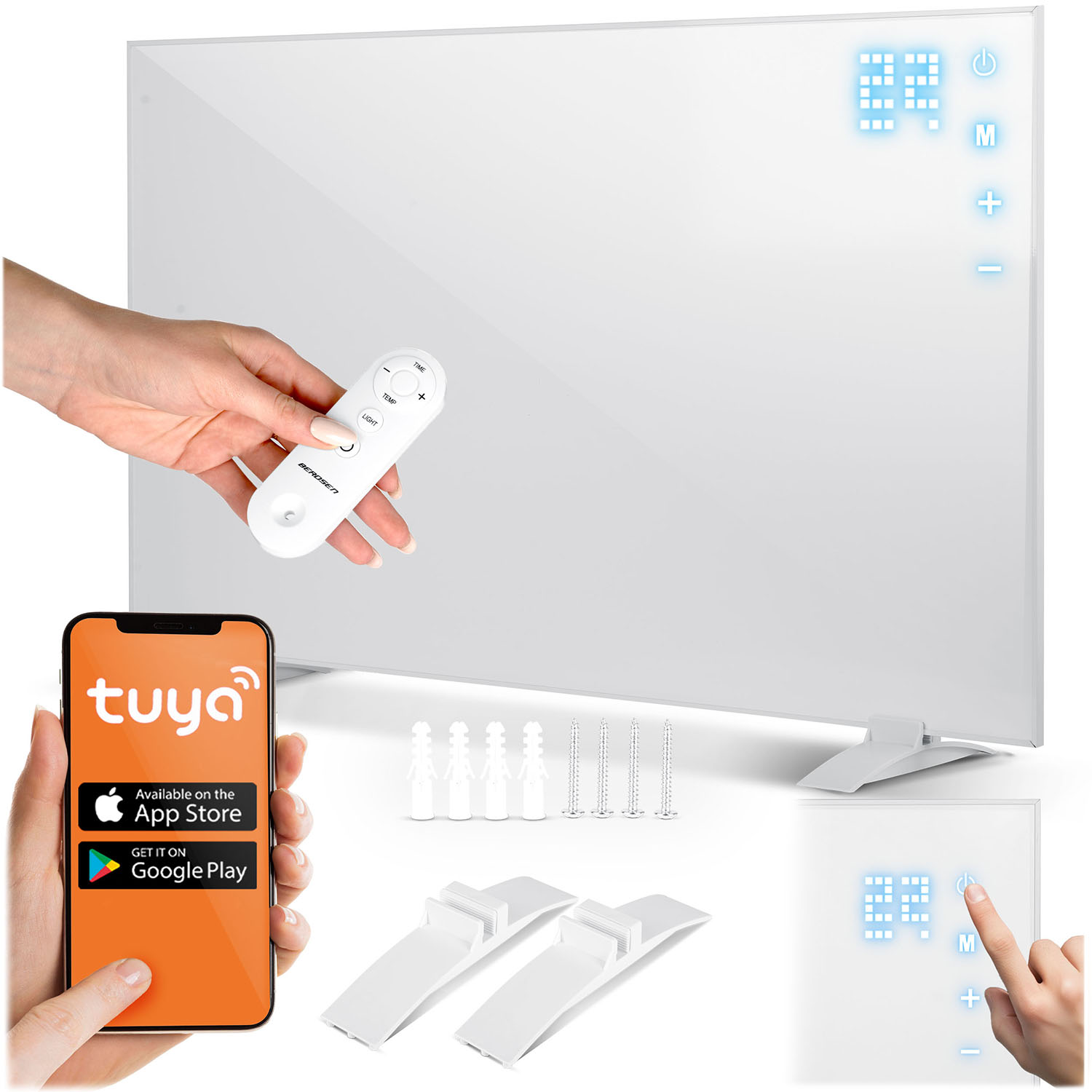 Infračervený Ohřívač Topný Panel 600W Wifi Dálkové Ovládání