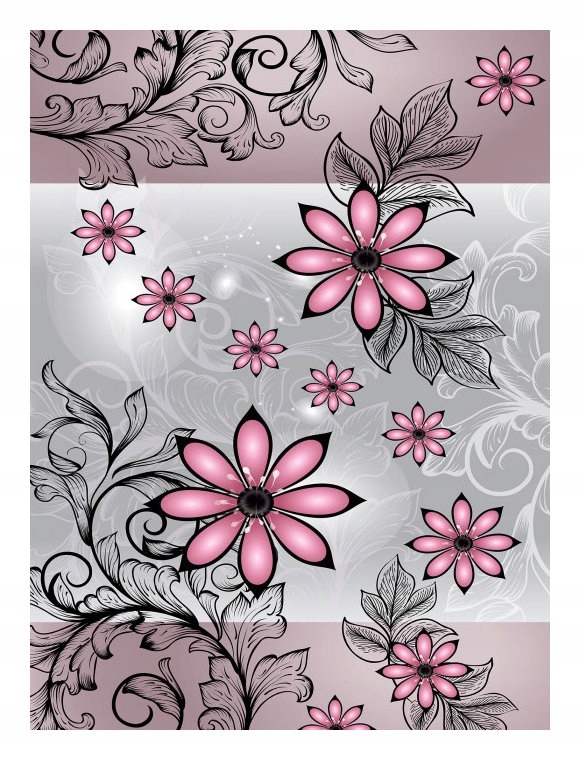 Fototapeta Ružové kvety vinylová abstrakcia 184x254 lepidlo