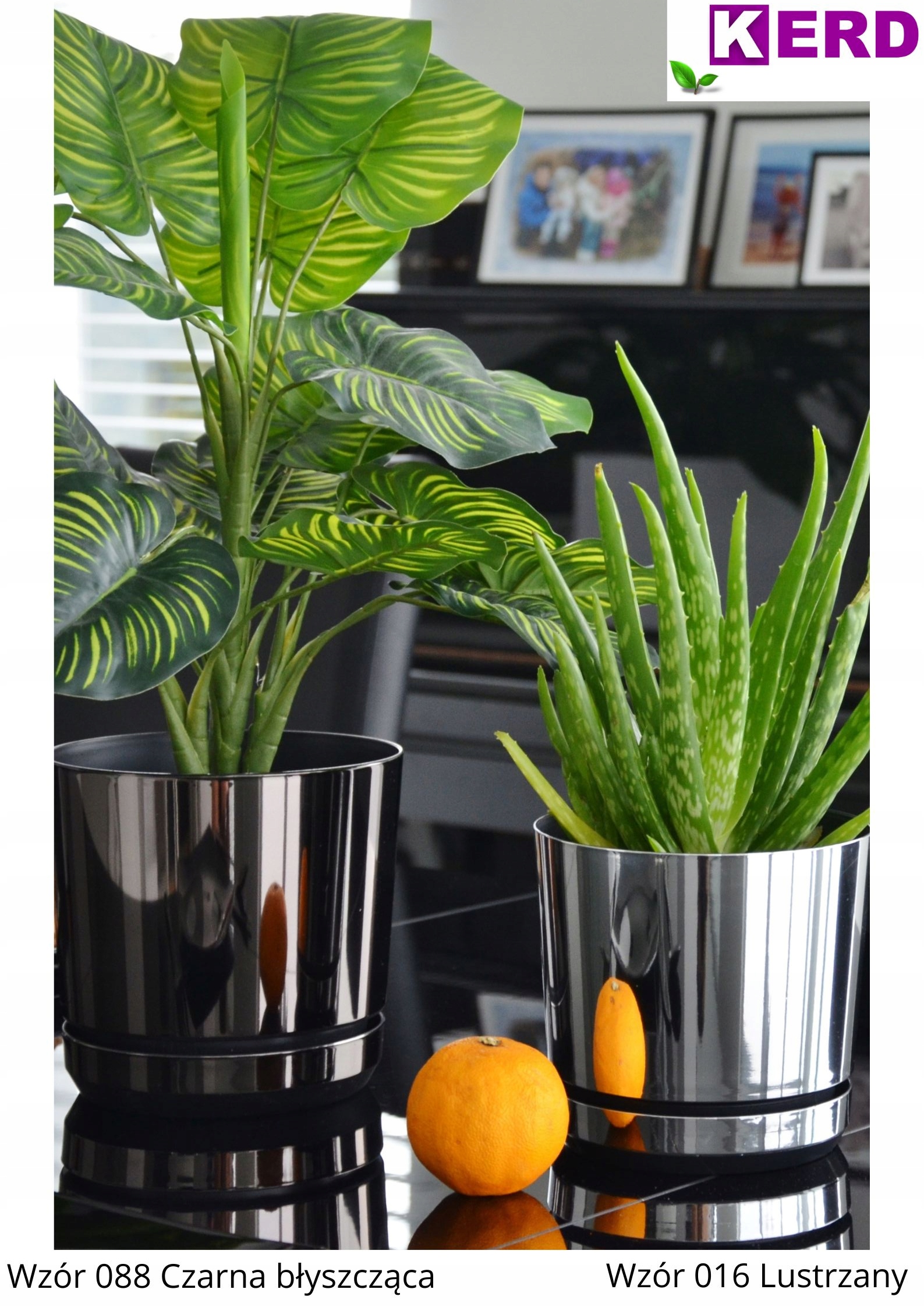 Doniczka DEKOR śr. 21 cm kolor lustrzany Kod producenta DEKOR 21/016