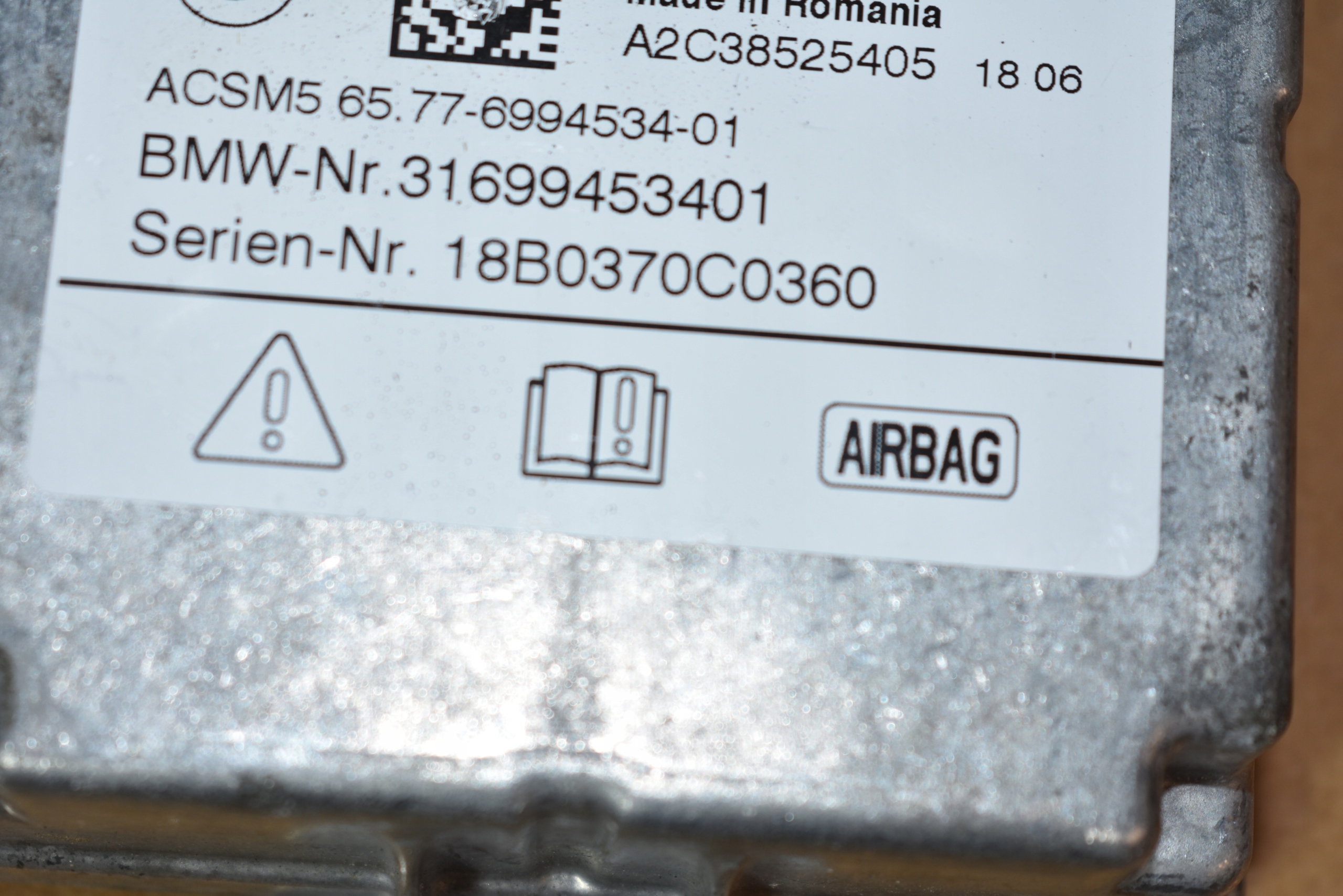 IDEALNY modulo airbag airbag BMW G30 1