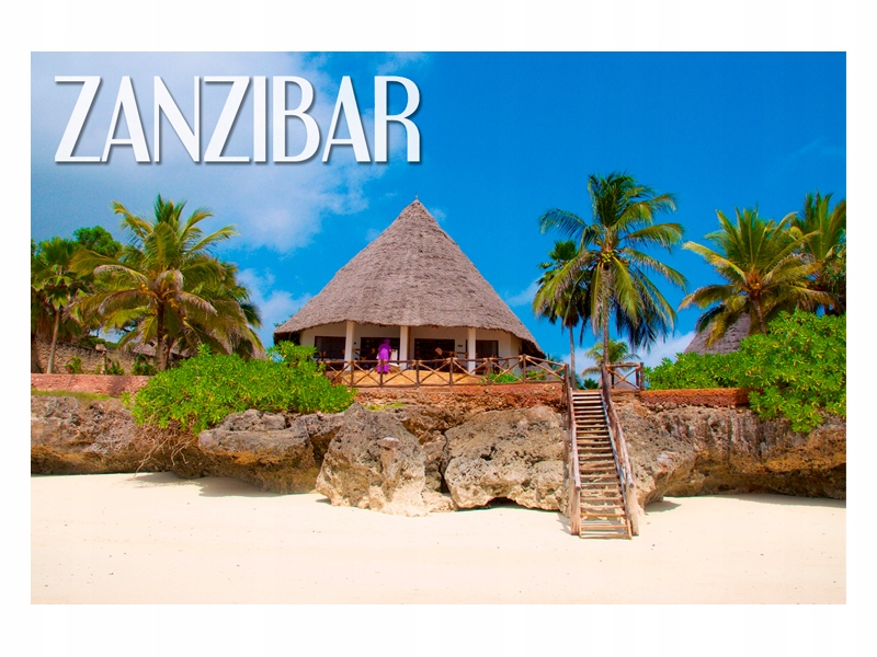 

Zanzibar Plaża Wyspa Magnes na lodówkę