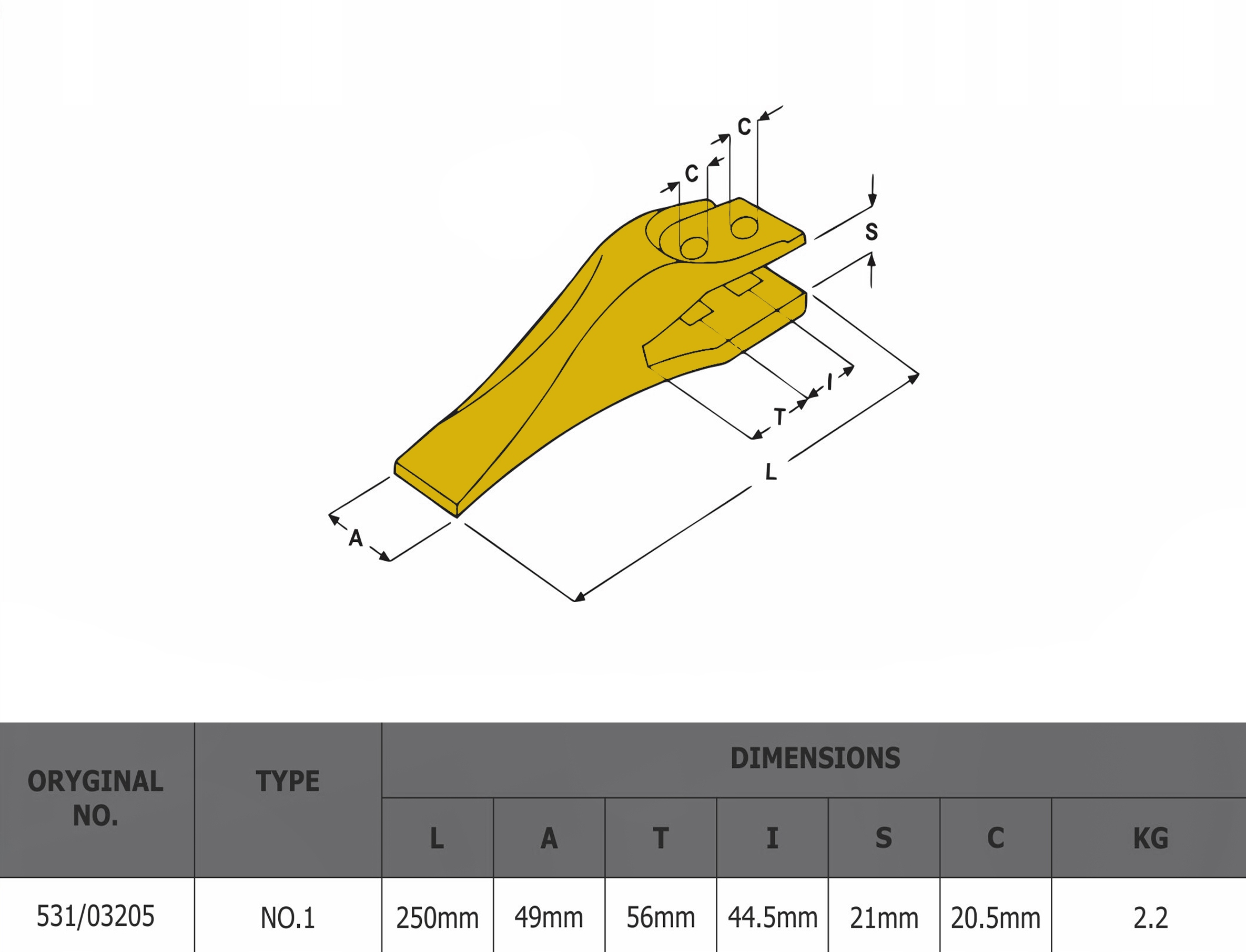 KOMPLET ZEBOW LYZKI 150 CM JCB Part number KOMPLET ZEBOW JCB