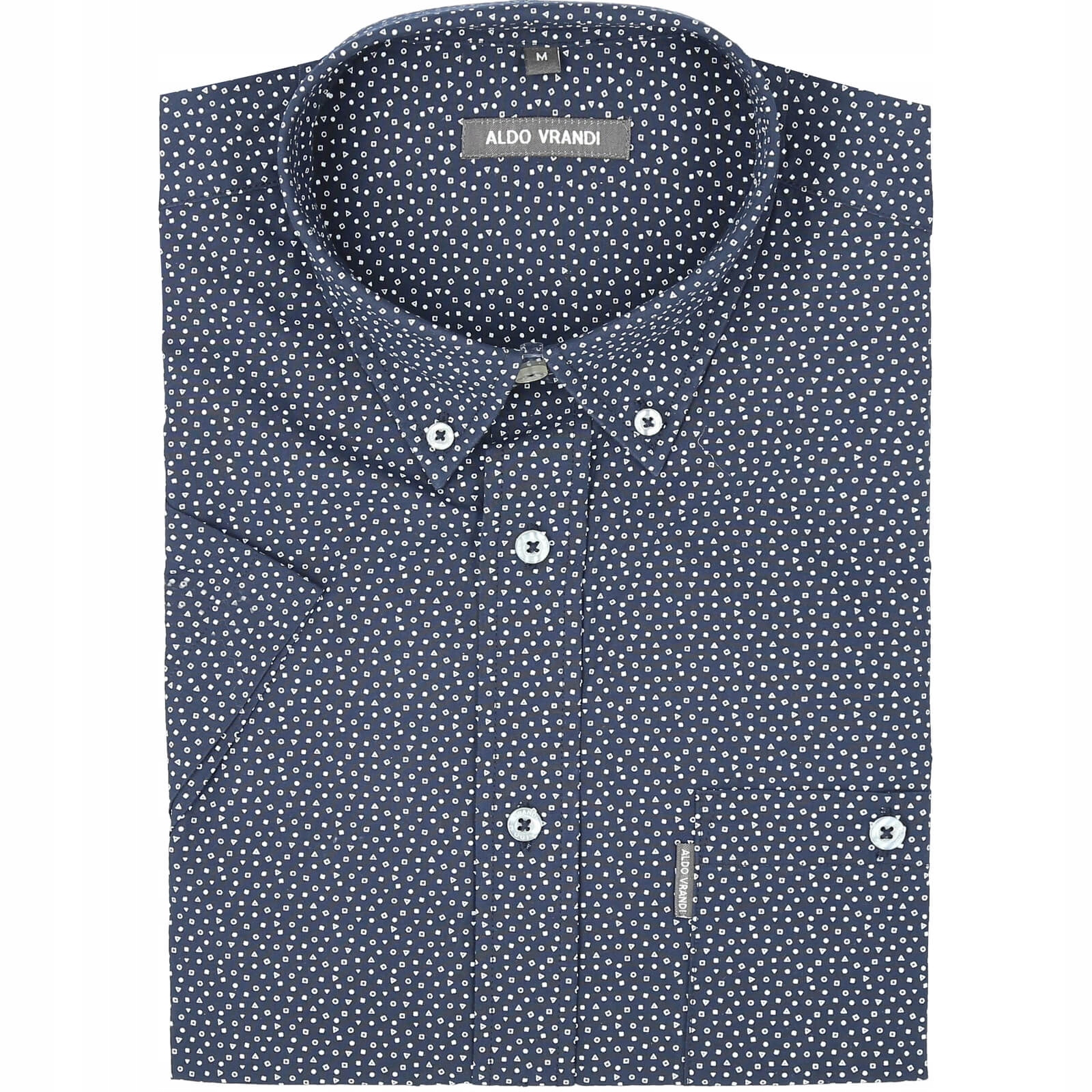 

granatowa koszula Aldo Vrandi kr 100%baw_M_kl_108