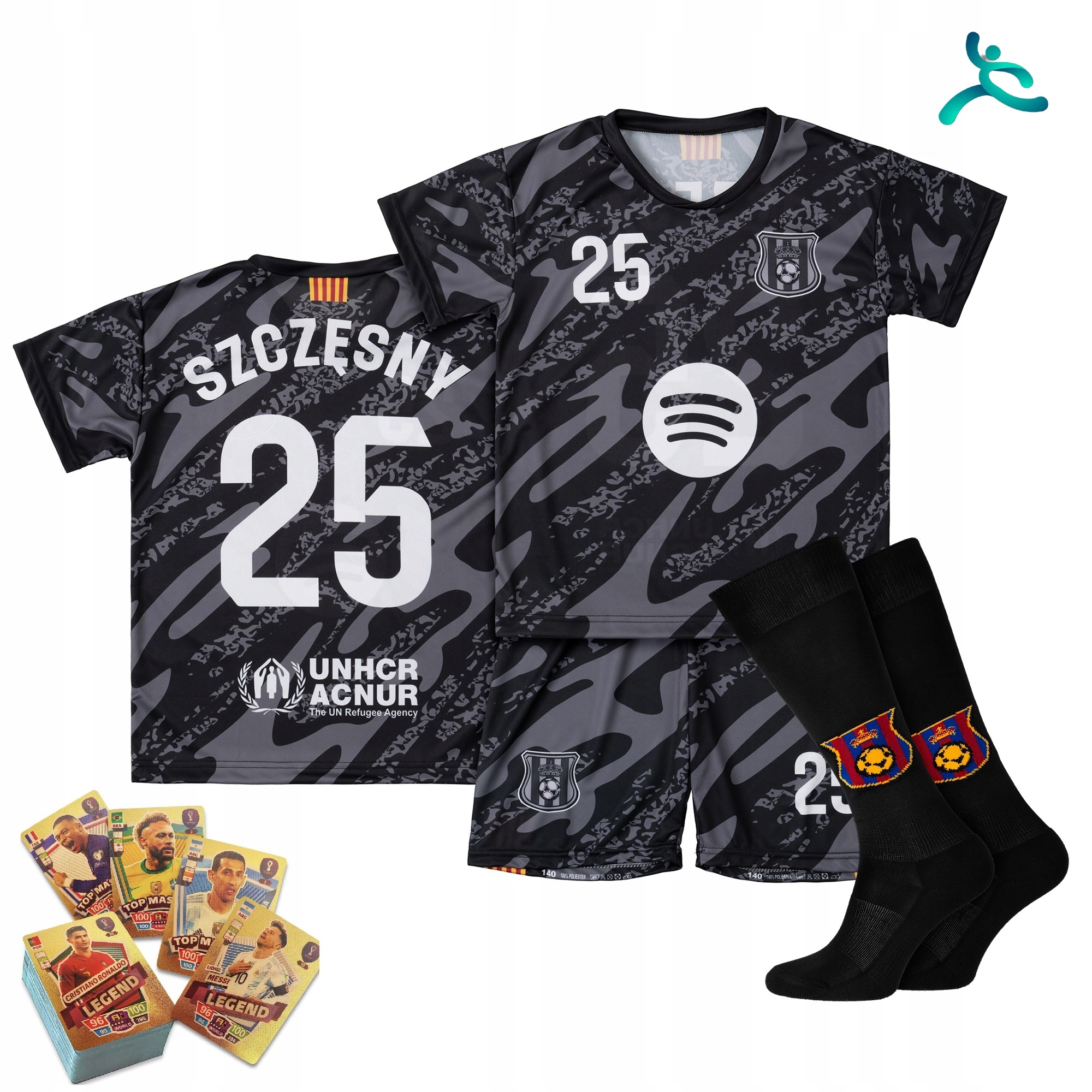 Kostým komplet fotbalový dárek Szczęsny vel. 146