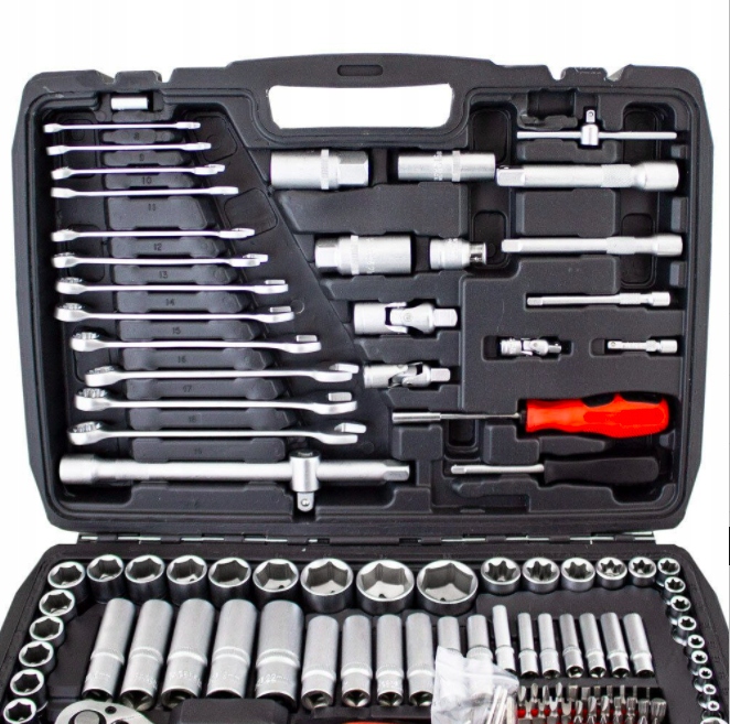 Набор инструментов для ключей 215 el. Ключи + Чемодан