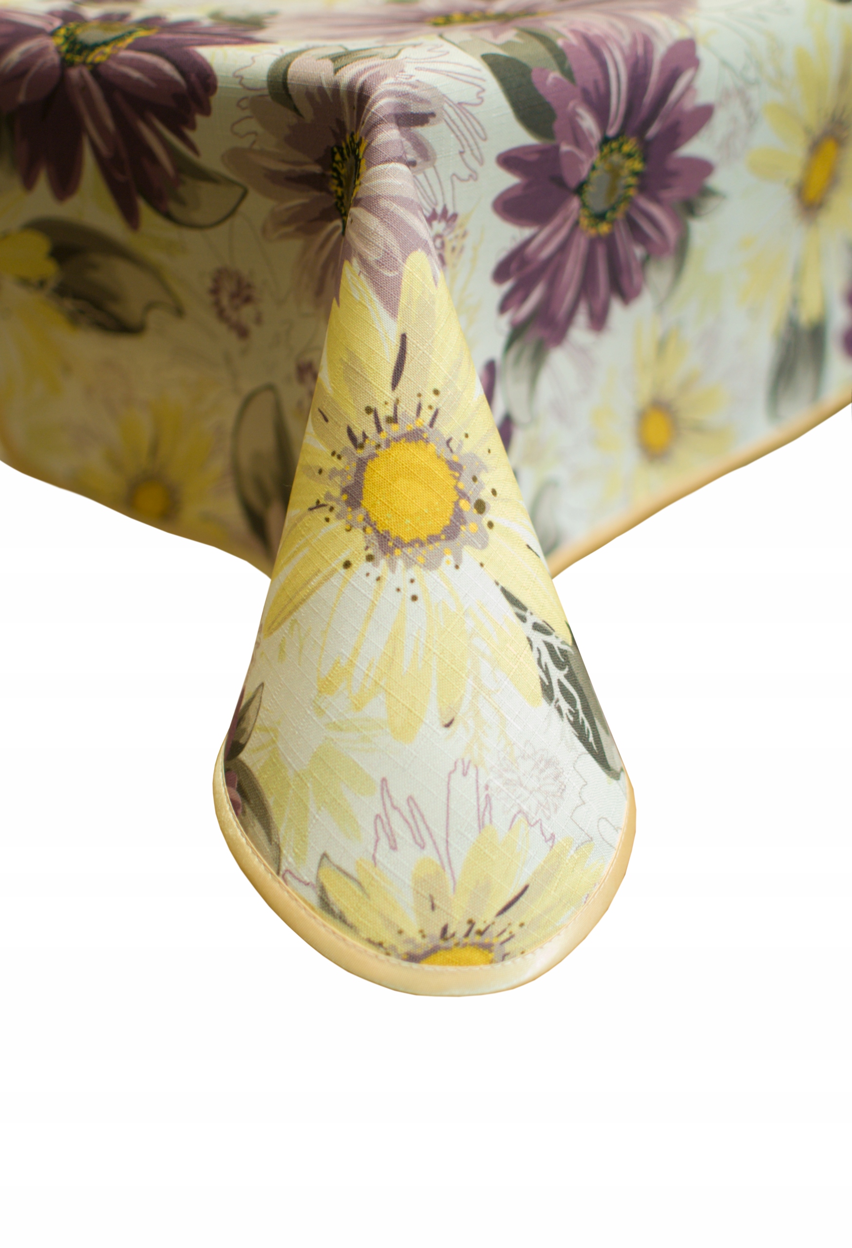 La Fleur kwiatowy obrus plamoodporny z lamówką na wymiar 150X440