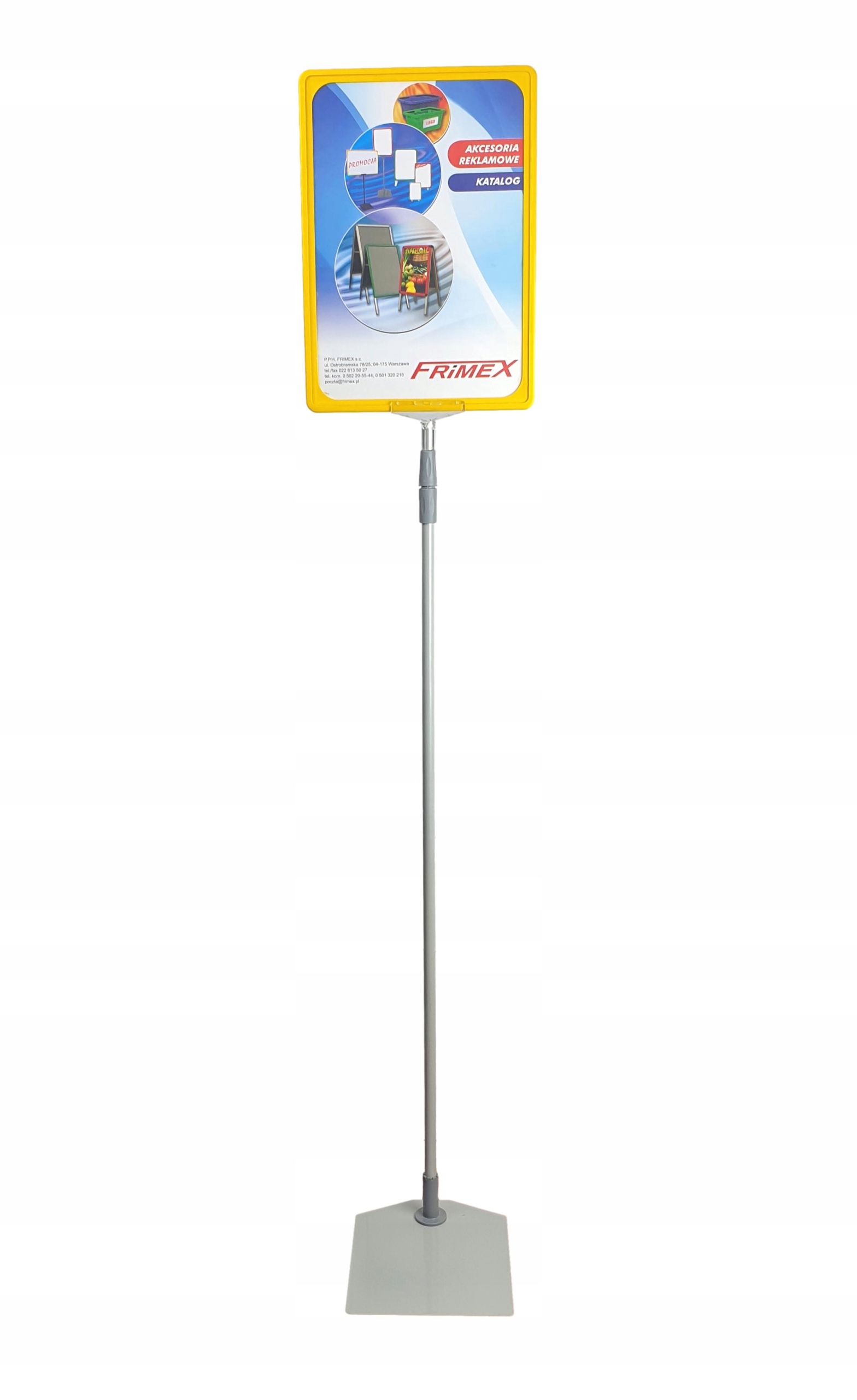 

Stojak reklamowy teleskopowy 150cm z ramką A4 Sż
