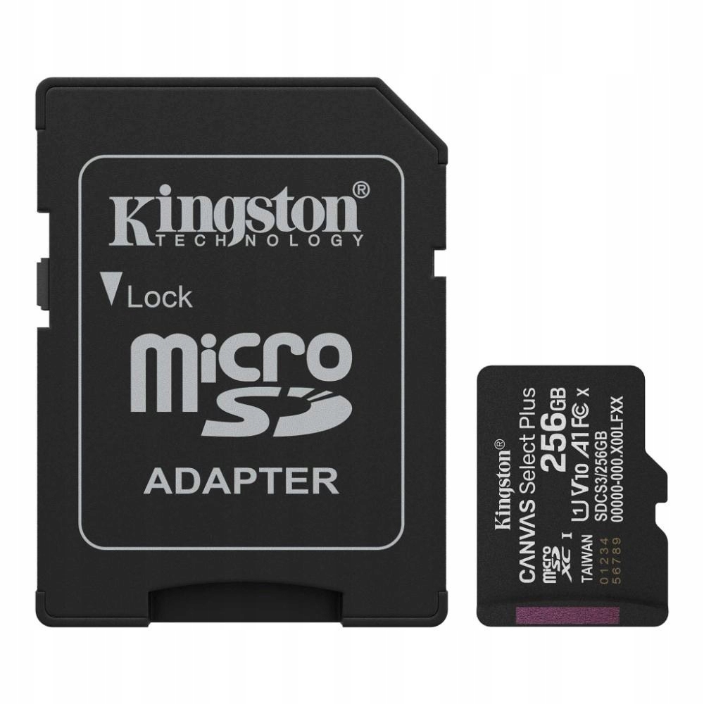 Kingston Canvas Select Plus/ Micro Sdxc/ 256GB/ Uhs-i U1 Class 10/ +…