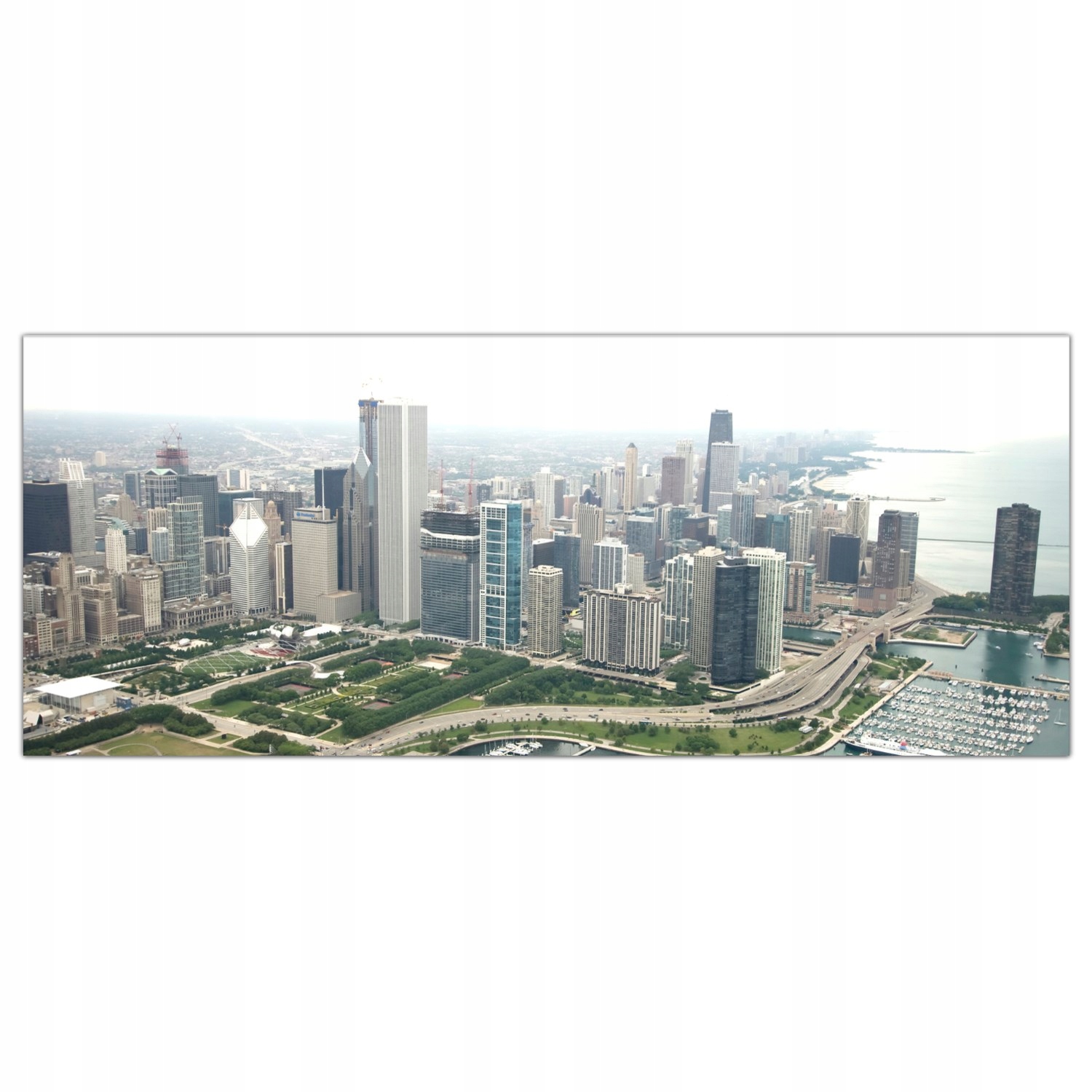 

Hartowany Obraz Szklany Chicago Krajobraz 125x50