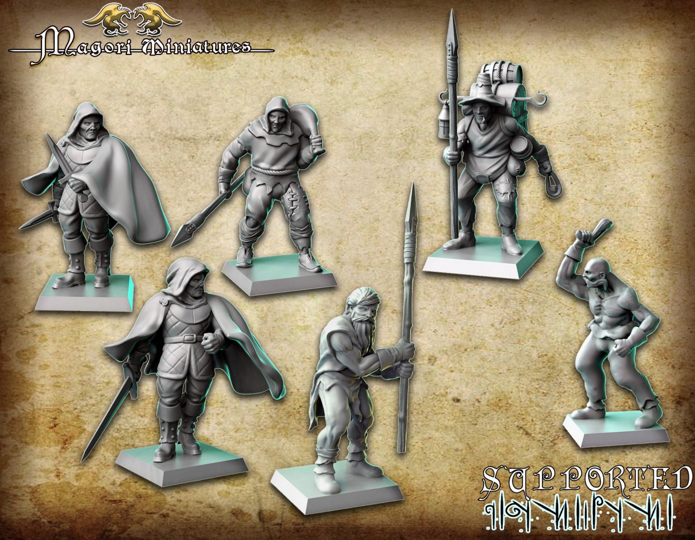 Hochland Bandits #2 - Magori Miniatures - Druk 3D