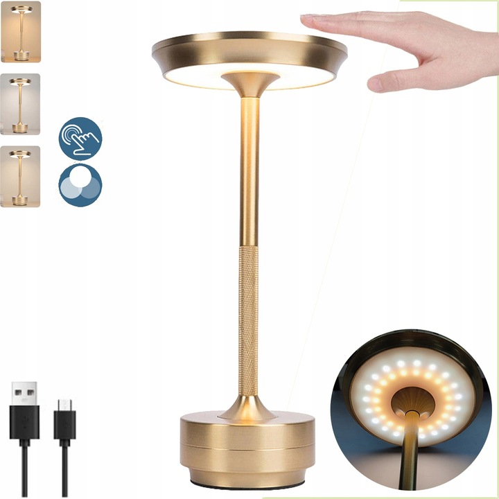 Dobíjecí Stolní Lampa, Bezdrátová Stolní Lampa Na Noční Stolek