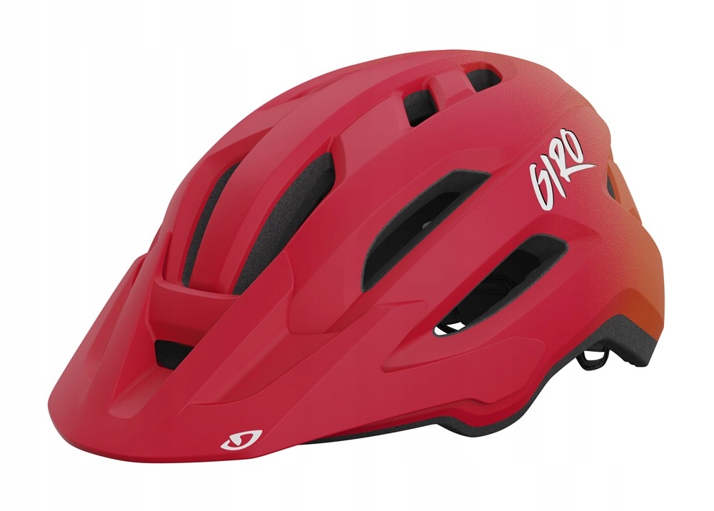 Kask rowerowy juniorski Giro Fixture II Matte Red Fade uniwersalny Mtb