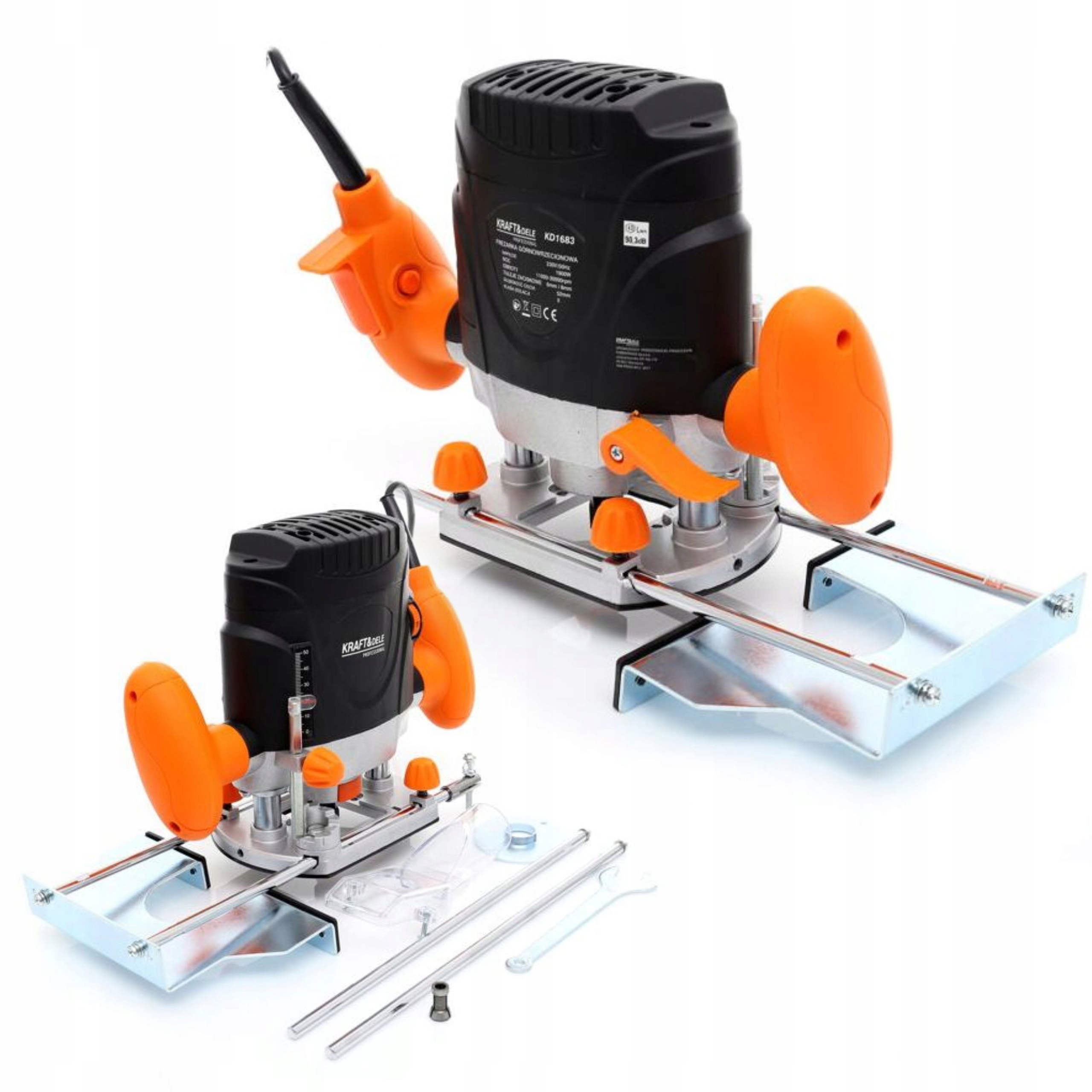 FREZARKA GÓRNOWRZECIONOWA DO DREWNA 6mm 8mm 1900W KD1683 REGULACJA OBROTÓW